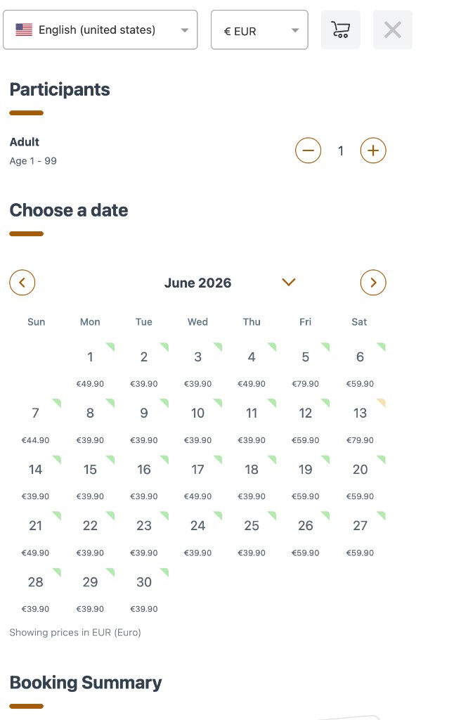 Dynamic Pricing Agent demo (date-based price updates).
