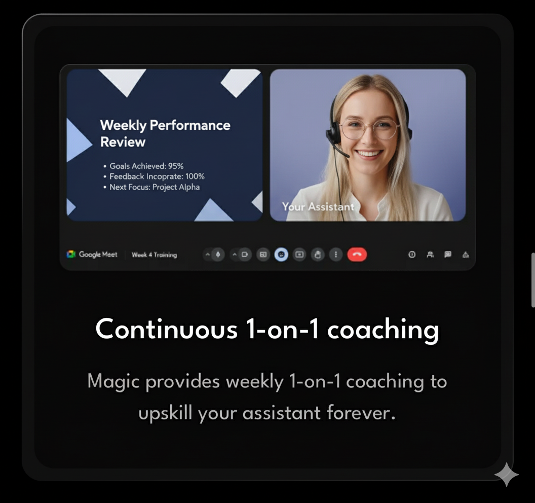 Continuous 1-on-1 coaching