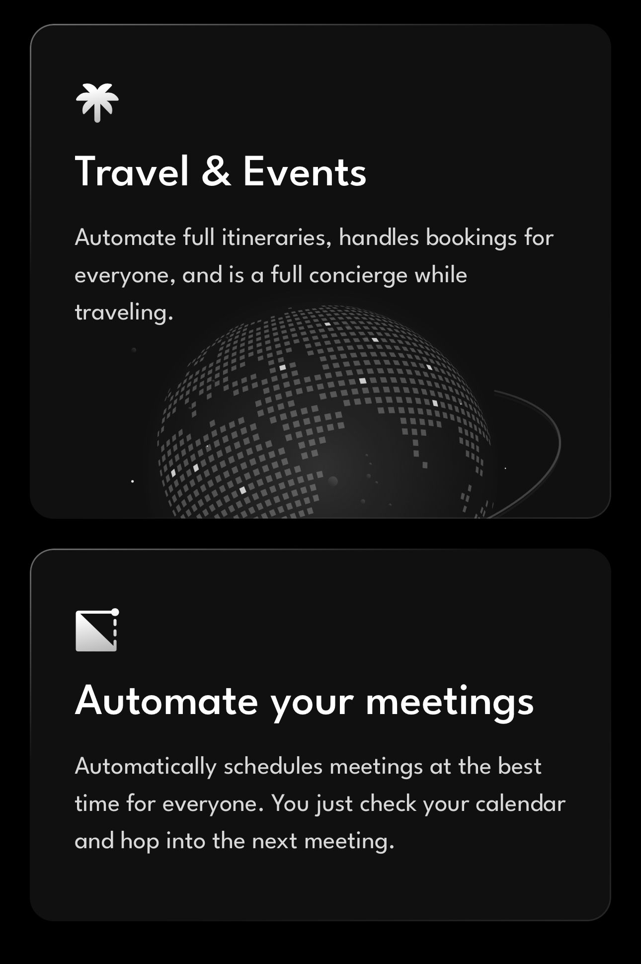 Travel & Events and Automate Your Meetings