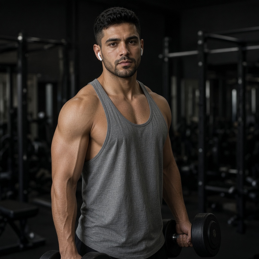 A creator in a gym